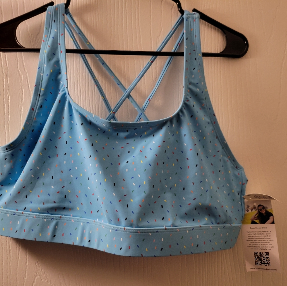 2 PC blue swimsuit